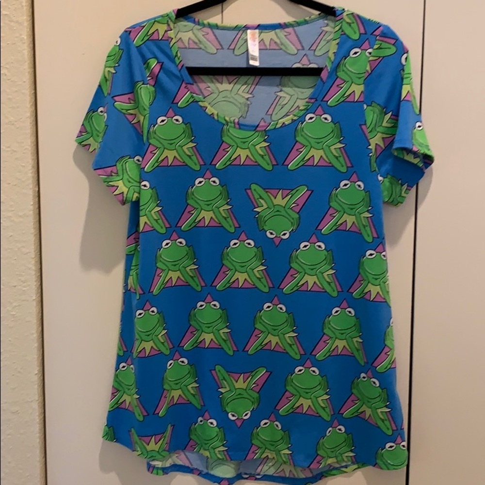 LuLaRoe Disney Kermit Muppet Classic T size M, EUC